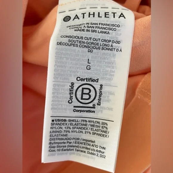 ATHLETA CONSCIOUS CUT OUT CROP D-DD - Picture 13 of 16